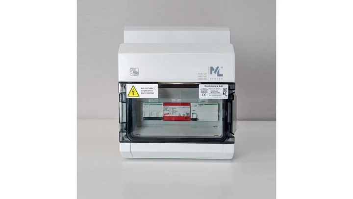 Rozdzielnica AC TYP53 - RAC53/3F/B25A/T1+T2/RCD/UV - SCHNEIDER K60N-B25-3 / 4p 300mA TYP A / IP65 / 1000V AC / 1500V DC / ZEW.