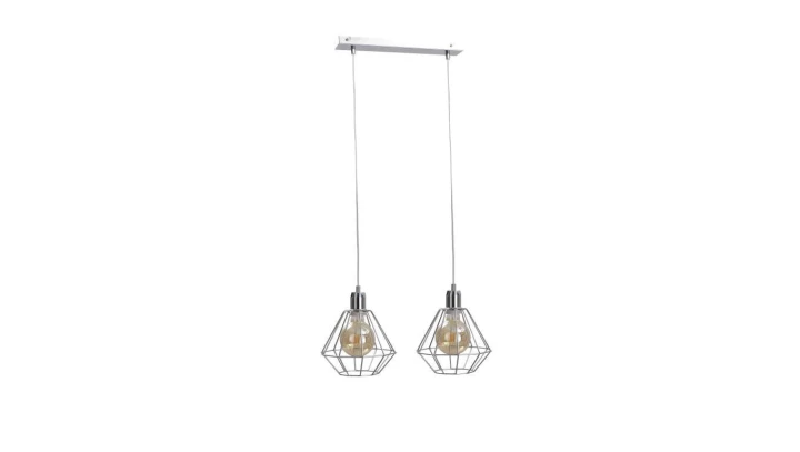 Lampa wisząca loftowa 2xE27 FOSKAL SILVER