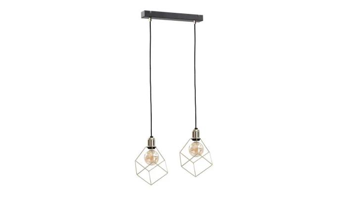 Lampa wisząca loftowa 2xE27 TAHO GOLD