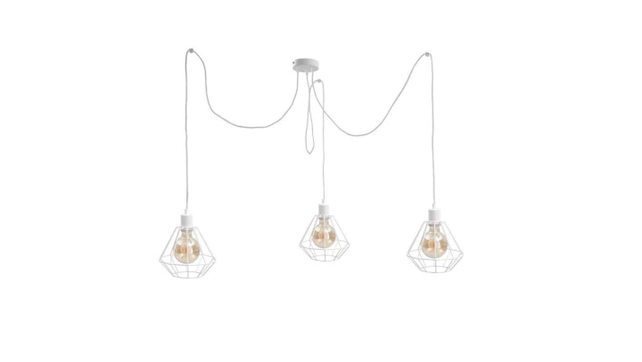 Lampa wisząca loftowa 3 xE27 FOSKAL WHITE