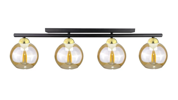 Lampa sufitowa nowoczesna 4xE27 AMARUS BLACK/GOLD