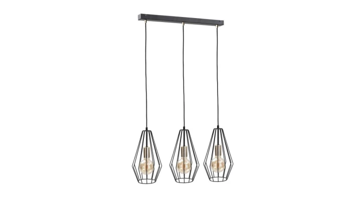 Lampa wisząca loftowa 3xE27 LEX GOLD