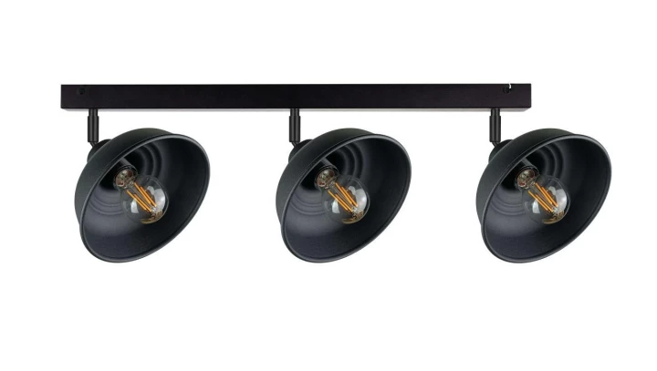 Spot nowoczesny 3xE27 FAUN BLACK