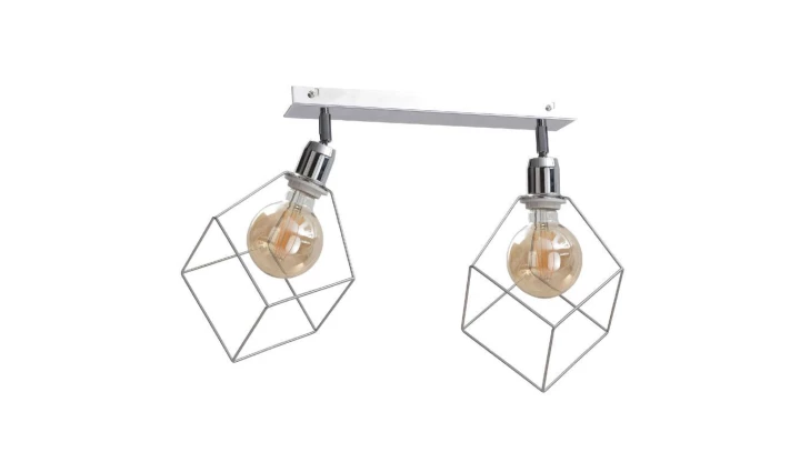 Spot loftowy 2xE27 RUBEN SILVER