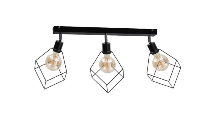 Spot loftowy 3xE27 RUBEN BLACK