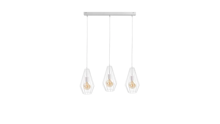 Lampa wisząca loftowa 3xE27 LEX WHITE