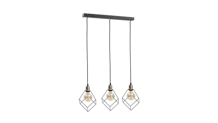 Lampa wisząca loftowa 3xE27 RUBEN GOLD