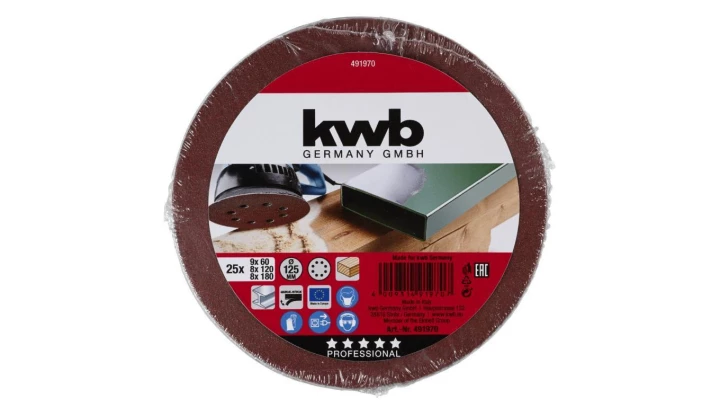 PAPIER ŚCIERNY RZEP ŚR. 125 MM, 25 SZT. 49491970