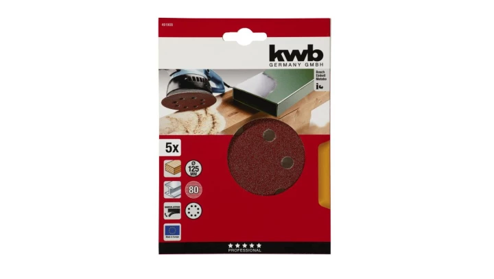 PAPIER ŚCIERNY RZEP ŚR. 125 MM, K-80 49491908