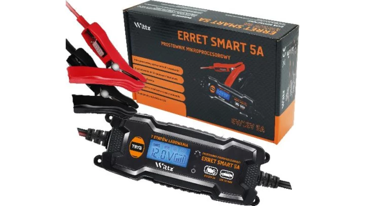 Prostownik mikroprocesorowy ERRET Smart 5A 6V/12V 5A (orange)