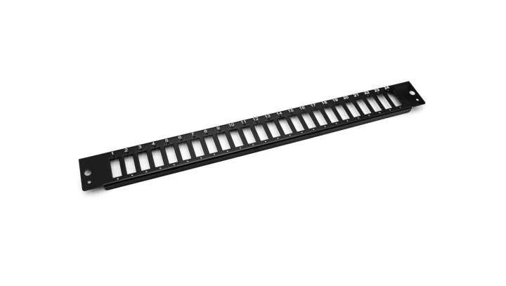 Płyta czołowa do światłowodowego panelu krosowego24x SC duplex 1U (do DN-96200-QL), czarny DN-96202-BL-QL