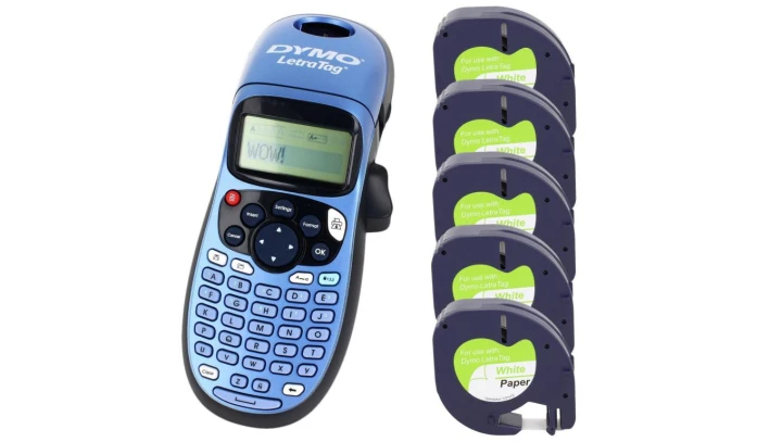 Drukarka etykiet DYMO LetraTag LT-100H + 5 x zamiennik taśm 59421