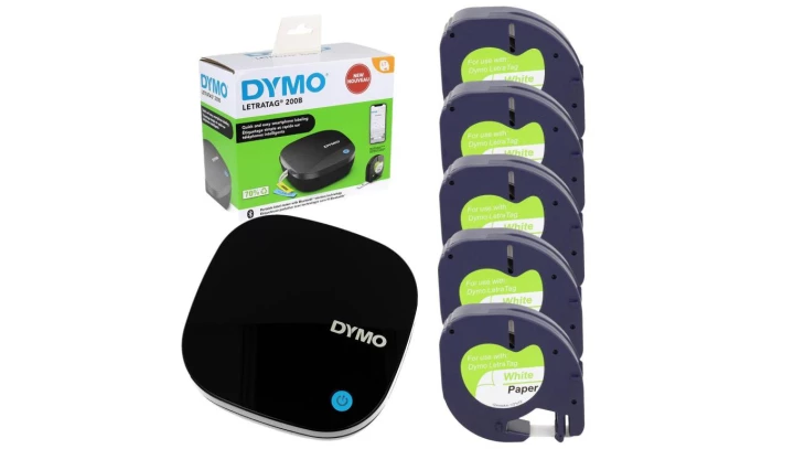 Drukarka etykiet DYMO LetraTag LT 200B + 5 x zamiennik taśmy 59421