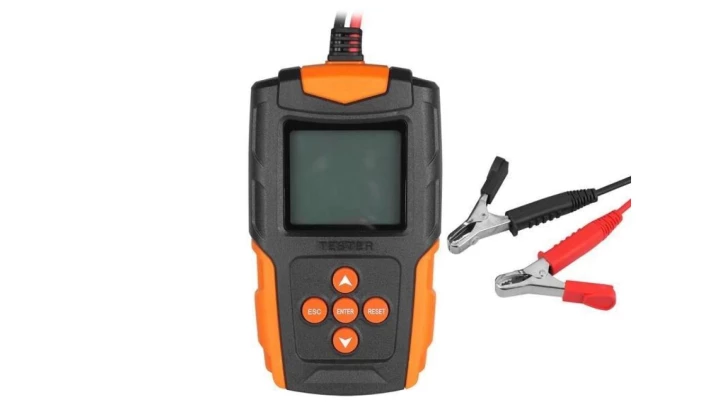 Tester akumulatorów samochodowych cyfrowy 12/24V LCD