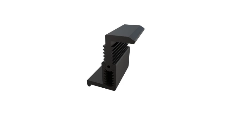Klema końcowa regulowana czarna 30-42mm