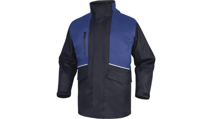 Kurtka 5 w 1 z poliestru pongee powlekanego PVC ALASKA3, kolor: granatowo-niebieski, rozmiar: S / ALAS3MBPT