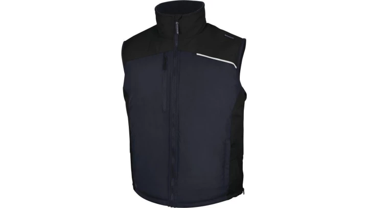 Kamizelka z poliestru pongee powlekanego PVC FIDJI3, kolor: granatowo-czarny, rozmiar: 3XL / FIDJ3MN3X