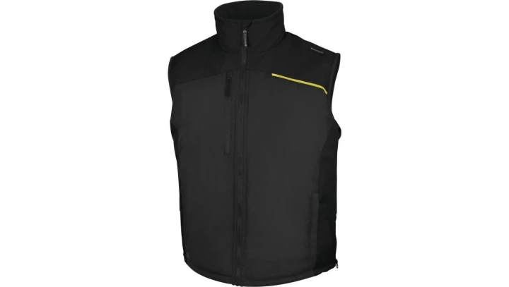 Kamizelka z poliestru pongee powlekanego PVC FIDJI3, kolor: szaro-czarny, rozmiar: S / FIDJ3GNPT