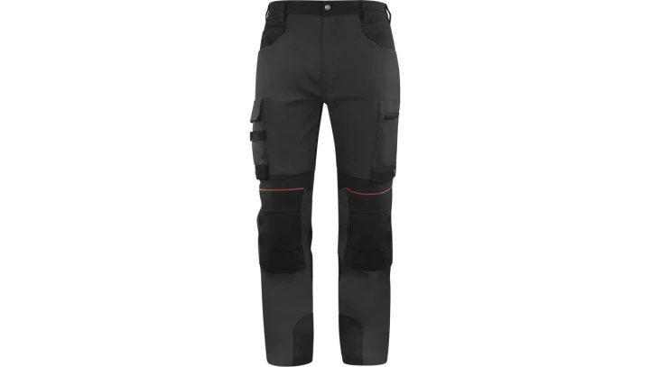 Spodnie robocze MACH 5 z bawełny/poliestru M5PA3STR, kolor: szaro-czarny, rozmiar: L / M5PA3STRGNGT
