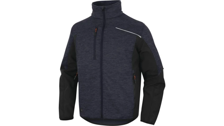 Bluza polar poliester/poliamid NAGOYA2, kolor: granatowo-czarny, rozmiar: L / NAGO2MNGT