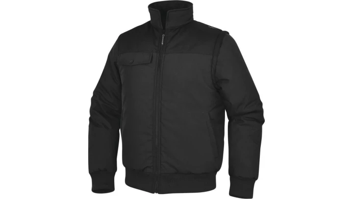 Wiatrówka z poliestru/bawełny z odpinanymi rękawami NEWDELTA2, kolor: szaro-czarny, rozmiar: XXL / NEWD2GNXX