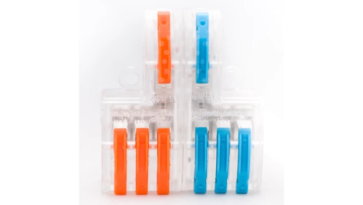 Szybkozłączka przelotowa 6-2 x0,8-4mm2 transparentna - 50 szt.