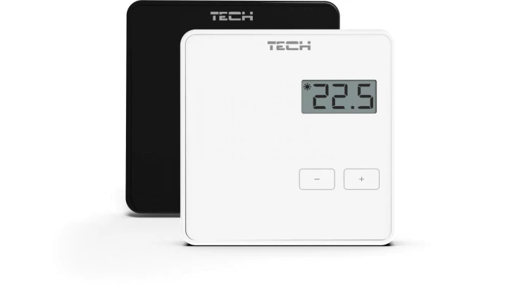 TECH R-8B - Regulator pokojowy bezprzewodowy kolor biały