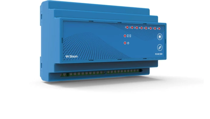 SINUM PS-08 230 Przekaźnik na szynę DIN kolor niebieski