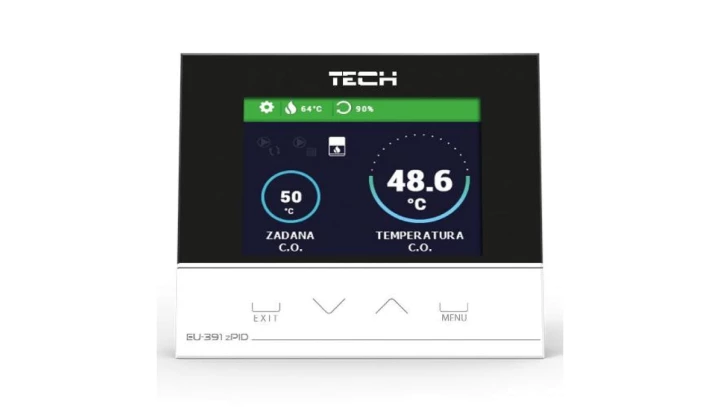 TECH ST-391 - Sterownik do kominka z programem zPID + przepustnica fi 100