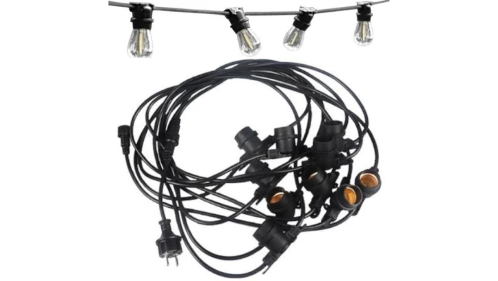 Girlanda ogrodowa, łańcuch o długości 20m / 20 x E27 230V IP44