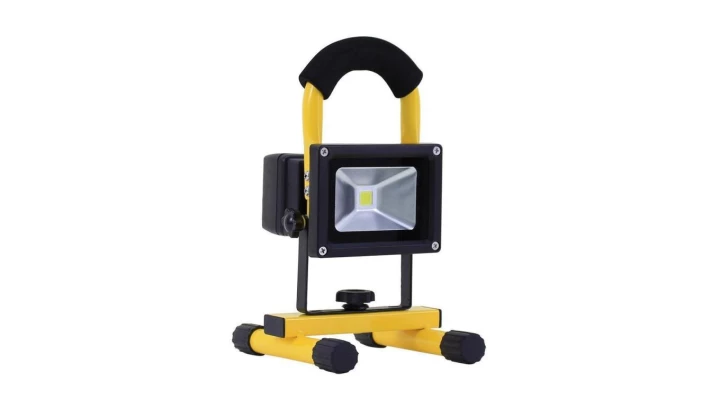 Naświetlacz akumulatorowy roboczy SPOT 20, 13W LED, 1200lm, 5700K, 4400mAh, IP44, żółta / 72013