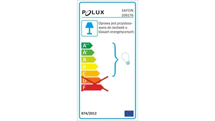 Plafon ogrodowy LED E27 Safon GOLDLUX stal coffe brąz