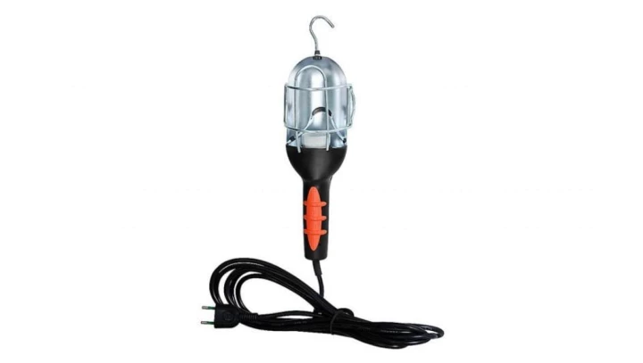 Lampa do warsztatu ręczna na kablu 5m E27 włoska ALADIN 5M
