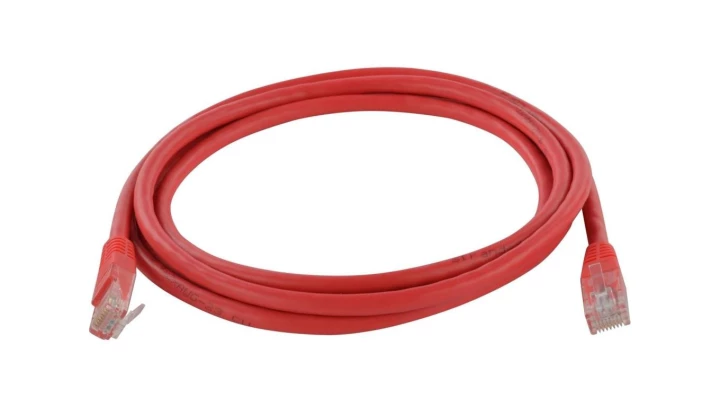 Patchcord UTP kat.6 kabel sieciowy LAN 2x RJ45 linka czerwony 3m