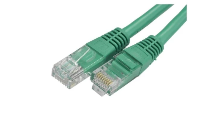 Patchcord UTP kat.6 kabel sieciowy LAN 2x RJ45 linka zielony 2m