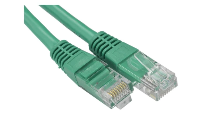 Patchcord UTP kat.5e kabel sieciowy LAN 2x RJ45 linka zielony 3m
