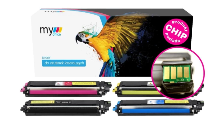 MyOffice komplet zamienników tonerów Brother TN-247 CMYK