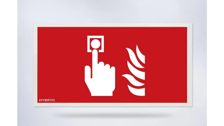 Piktogram folia biała, wzór prosty, 153x337 mm - F05