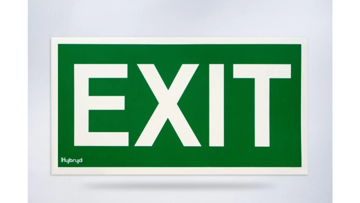 Piktogram folia biała, wzór prosty, 153x337 mm - P04