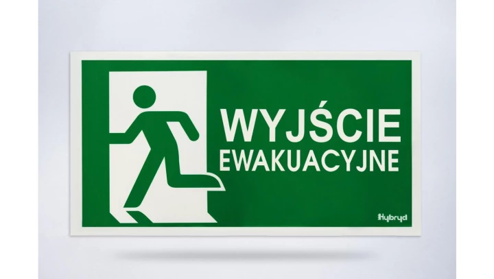 Piktogram folia biała, wzór prosty, 153x337 mm - PI55