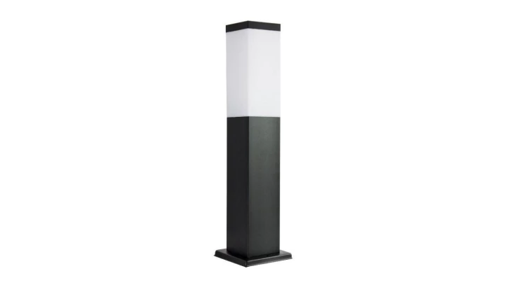 Oprawa oświetleniowa zewnętrzna, stojąca Inox Kwadratowa SS802-450 BL, E27 max 40W, kolor czarny, 0438621
