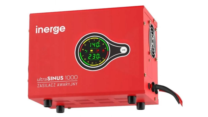 Zasilacz awaryjny ultraSinus 1000 W (1000VA/600W) 12V/230V EPS-12-1000-W6 INERGE