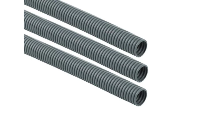 Rura osłonowa karbowana 25/21 PVC, szara /opak. = 50m/