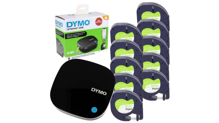Drukarka etykiet DYMO LetraTag LT 200B + 10 x zamiennik taśmy 59421