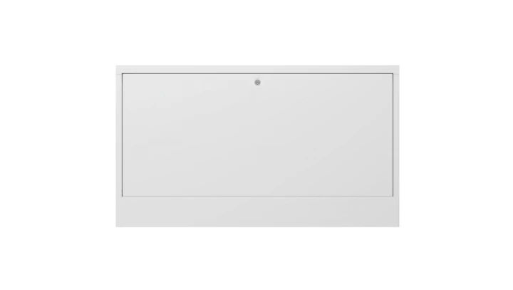 Szafka natynkowa ORN-6 do montażu rozdzielacza hydraulicznego na 14 obwodów grzewczych 1015x121x580mm biała