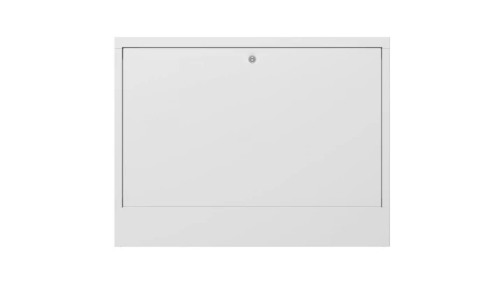 Szafka natynkowa ORN-4 do montażu rozdzielacza hydraulicznego na 10 obwodów grzewczych 760x121x580mm biała
