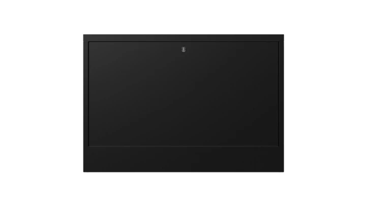 Szafka natynkowa ORN-5 do montażu rozdzielacza hydraulicznego na 12 obwodów grzewczych 845x121x580mm czarna