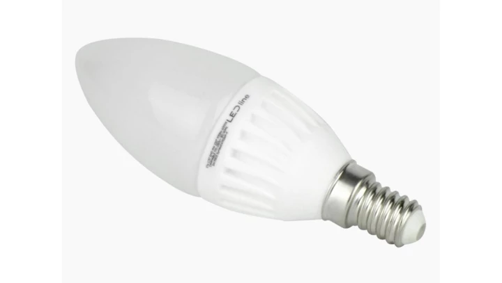 LED line PRIME żarówka LED E14 9W 2700K barwa ciepła 1170lm CERAMICZNA C37 DIM ŚWIECZKA ŚCIEMNIALNA 5 lat gwar.