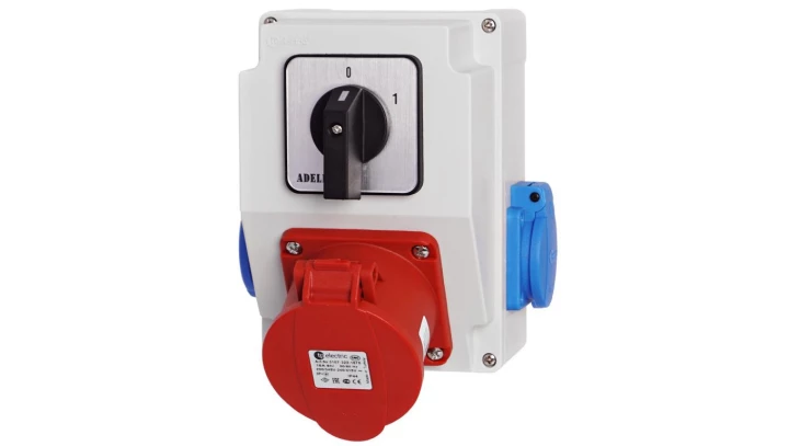 ROZDZIELNICA SKRZYNKA BUDOWLANA 32A 5P 2X230V 0-1 RSJ01325-2