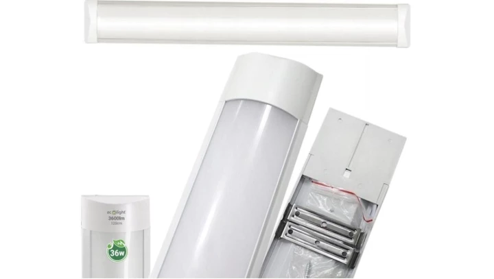 Lampa led 120cm 36W do garaż, warsztatu ECO LIGHT EC79935 4000K 3600lm IP20 IRON oprawa ledowa warsztatowa